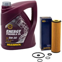 MotoröL Set 5W30 5 Liter + ÖLfilter SH 4030 P FüR Mercedes CLK SLK C-Klasse C209