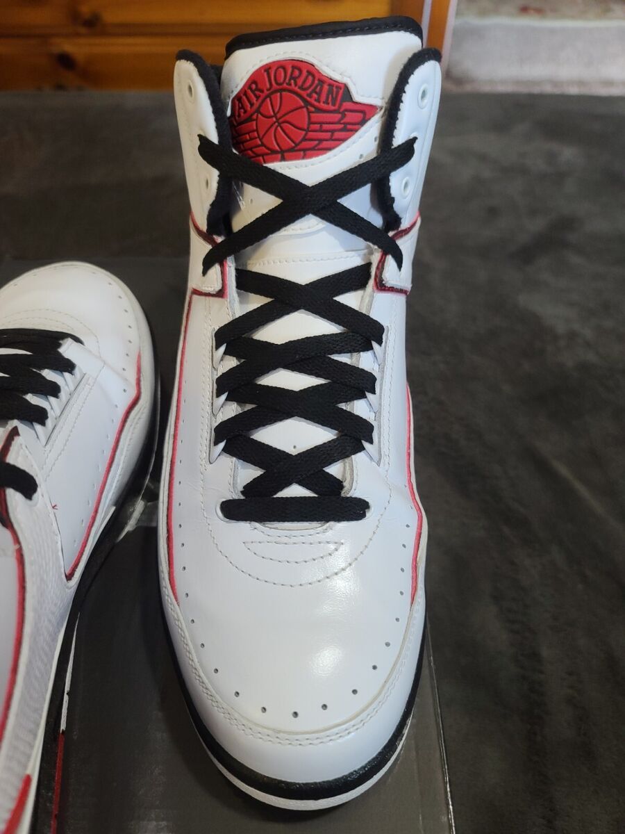 AIR JORDAN 2 RETRO QF CHICAGO 2010 WHITE/BLACK-VARSITY RED AIR JORDAN 2 RETRO QF CHICAGO 2010 WHITE/BLACK-VARSITY RED