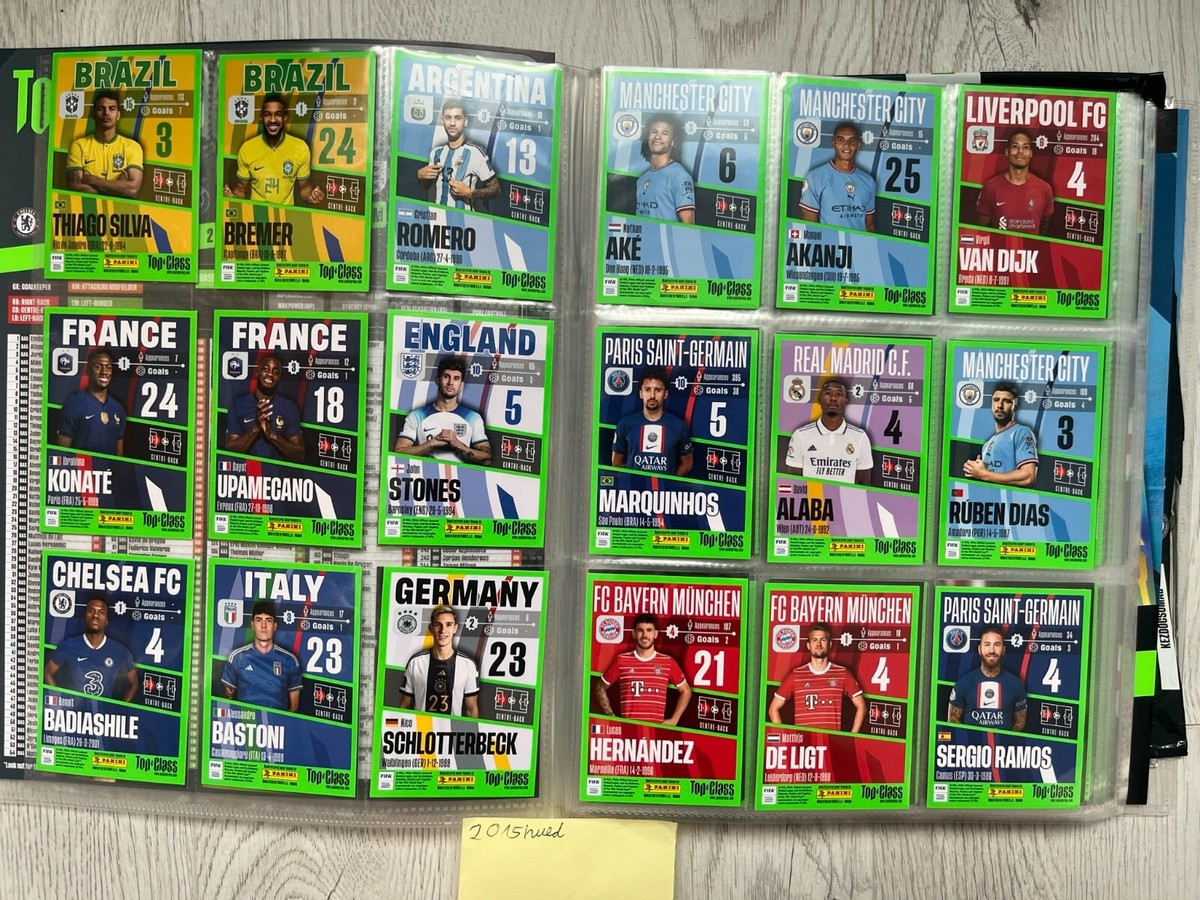 PANINI calcio 99 No.1-No.100 フルコンプリートセット Panini Top Class 2023 full album 100% collected all 270
