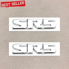 2Pcs Chrome For Tacoma SR5 Fender Rear Tailgate Decal Metal Sticker Badge Emblem