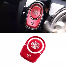 RED Ignition Start Stop Button Overlay Cover Kit For Benz A CLA GLA GLB Class