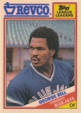 George Bell 1988 Topps Revco League Leaders 18 Toronto Blue Jays Baseball Card