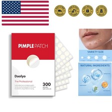 Pimple Patches for Face, 4 Size 300 Counts Acne Patches, Hydrocolloid Patches...