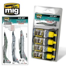 Ammo by Mig Air Set MiG & Su Colors Grey & Green Jets A. Mig 7204 Aircraft Model