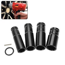 Black Steel Electric Wrench Hex Socket Head Kit 4Pcs Superior Toughness