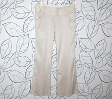 ALICE + OLIVIA Ivory Cotton Blend Flared Bootcut Trouser Pants Women's Size 4