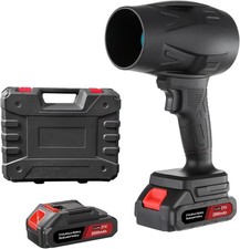 Seese Cordless Leaf Blower,130000RPM Dry Blower Fan with 2 Battery,