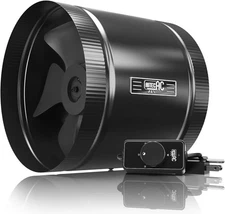AITECAC ACRS8 Inline Duct Fan 8" 420CFM Cooling Ventilation Exhaust Grow Tents