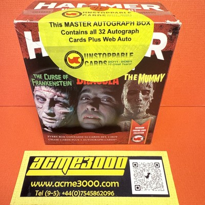 Hammer Horror Serie 1 Factory Master Set 33 Autogrammkarten - Nummerierte Box 1/6