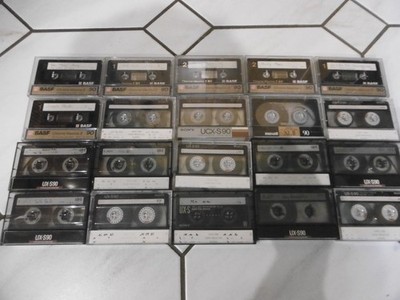 20 Sony UX-S 90 BASF Chrome Maxima II Audio Kassetten Tape MC Leerkassetten 80er