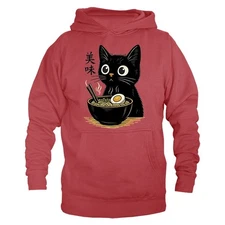 Cat Ramen Noodle Japanese Anime Manga Kawaii Cat Funny Humorous Hoodie