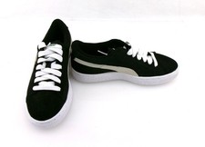 PUMA Shoes Suede Jr Black/White Sneaker Youth Size 4C