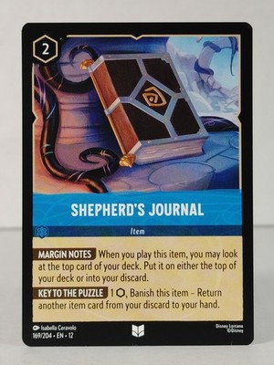Shepherd's Journal - Wilds Unknown #169 - LORCANA - NM -singles