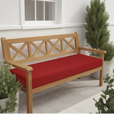 idee-home Outdoor Bench Cushion Waterproof Replacement Seat Pad Lipstick Red