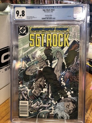 Sgt. Rock #422 Newsstand CGC 9.8 Final Issue! RARE! Possible Only 9.8 Newsstand!