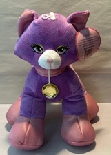 HugFun Intl DIVA Kitty Cat 12" Stuffed Animal Plush Purple Excellent w Tags