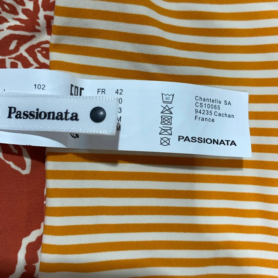 Passionata, Bikini, Größe: 40, Elasthan/Polyamid, Orange/Weiß -t2A - Bild 3 von 4