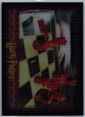 2007 ArtBox The World of Harry Potter in 3-D #12 Red Wizard Chess pieces