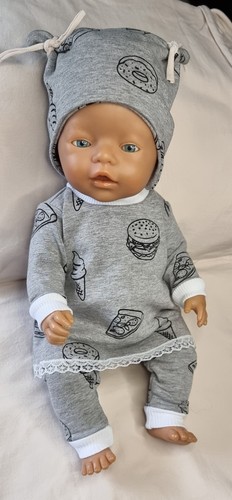 3tlg Set für Puppen 43cm, Baby Born, Annabell, Krümel 3tlg Set für Puppen 43cm, Baby Born, Annabell, Krümel