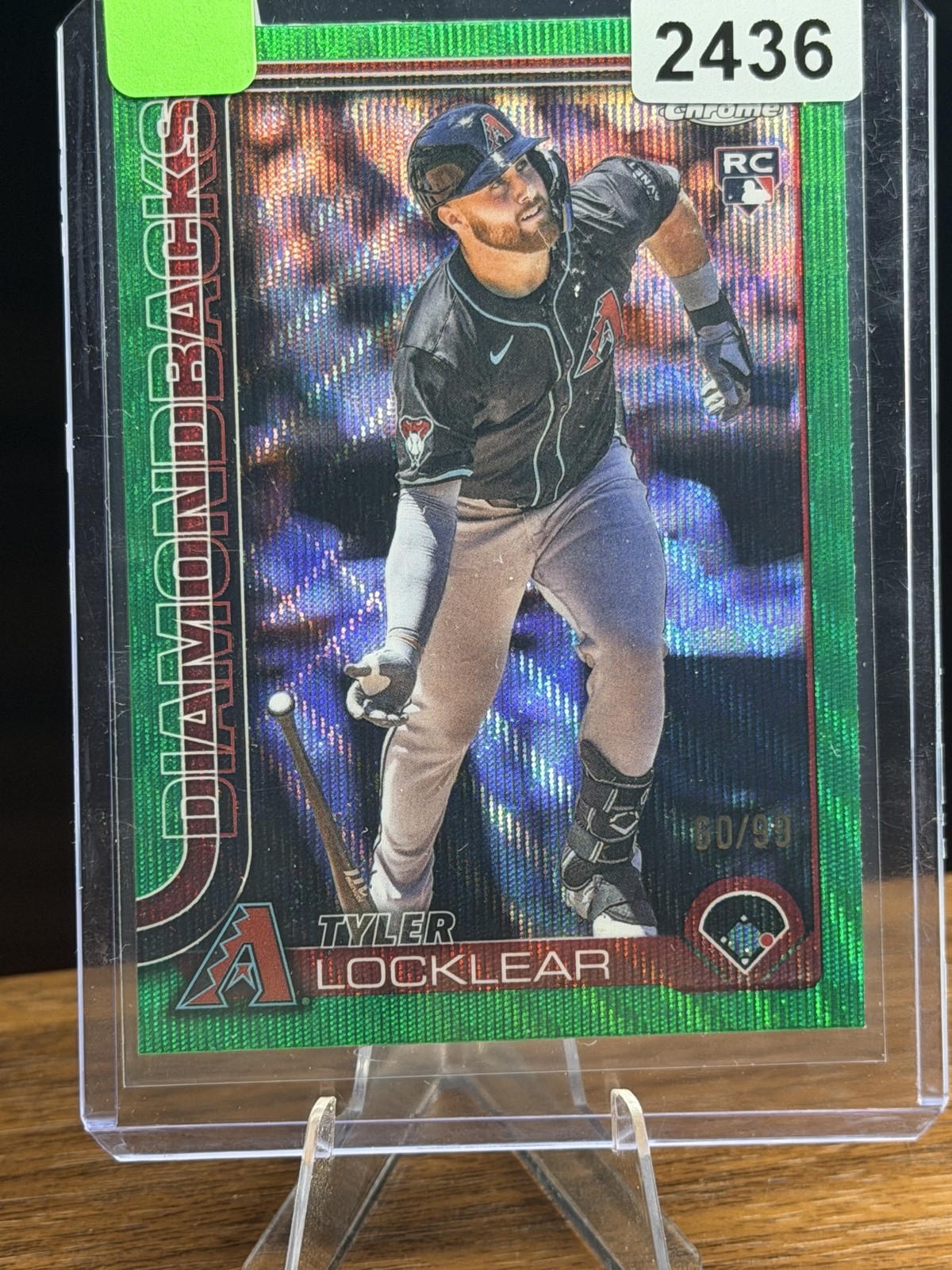 2025 Topps Chrome Update Series - Tyler Locklear #USC80 Green Refractor /99 (RC)