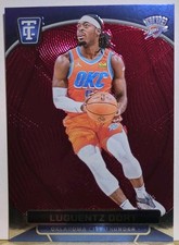 2024-25 Panini Totally Certified #114 Luguentz Dort Mirror Maroon Thunder 