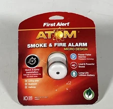 First Alert P1000CS 10-Year Battery Atom Photoelectric Micro Smoke Alarm