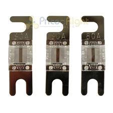 80 Amp Mini ANL Fuses Gold Plated Pack of 3 Xscorpion  MANL80G