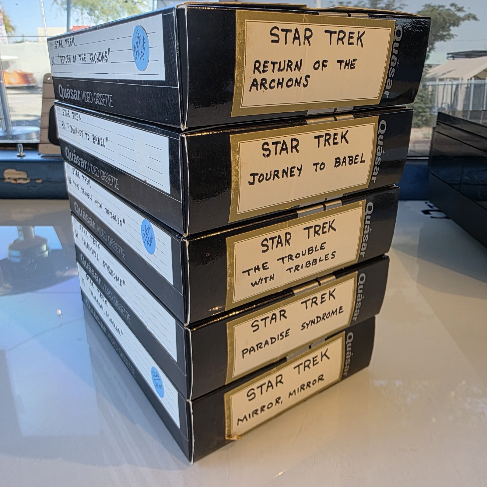 Vintage Quasar VX Video Cassette Lot of 5 VC60 Great Time Machine NOT VHS