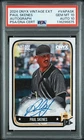 PSA 10/10 - 2024 Onyx Vintage PAUL SKENES RC On Card AUTO Pirates (6875)