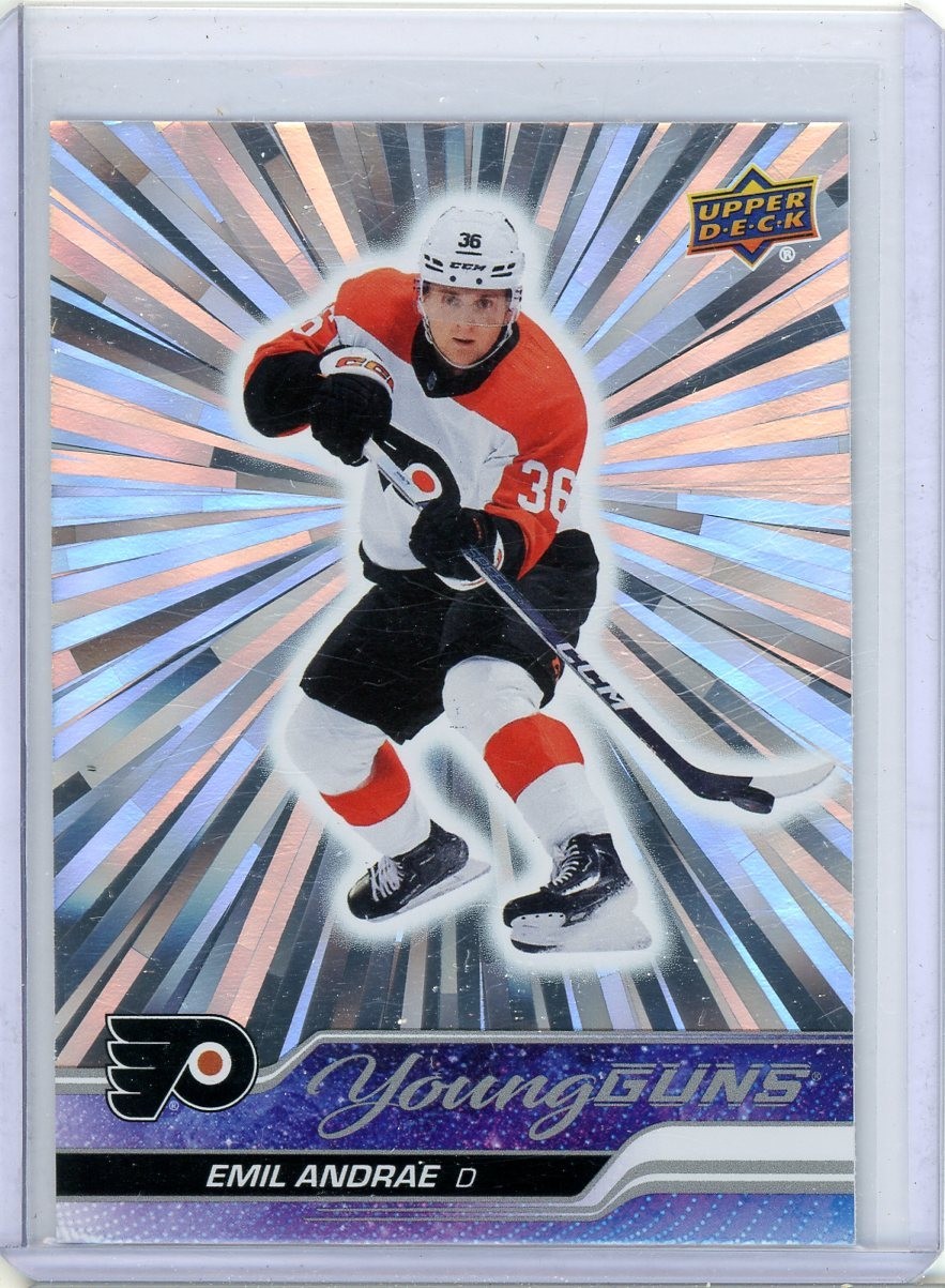 2023-24 Upper Deck Young Guns Outburst Silver #466 Emil Andrae RC