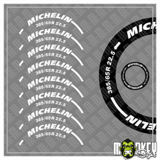 Adesivo Tamiya scritta pneumatici 1:14 MICHELIN RC CAMION AUTOPORTANTE 385