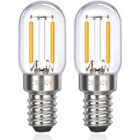 E14 LED Kerzenlampe T22 2W 2700K Warmweiß 2 StüCk KüHlschranklampe 200 Lm