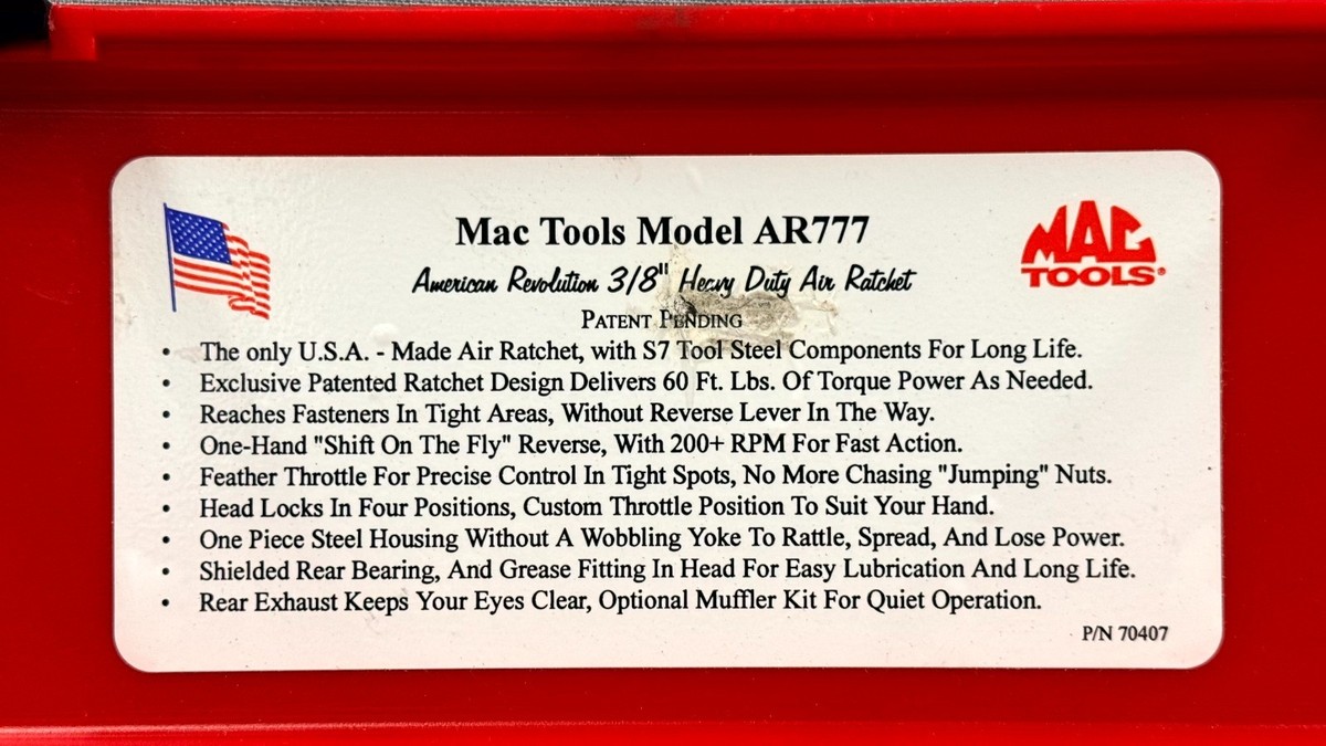 Mac Tools AR777 3/8