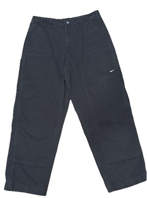 Nike Life Double Panel Carpenter Pants Heavyweight Black Men YTK