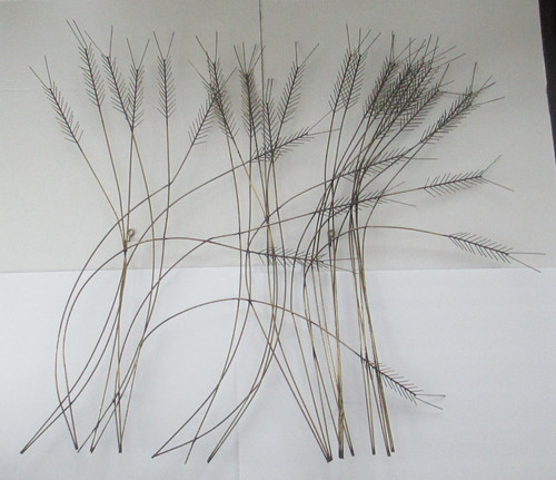 Vintage SIGNED C. JERE MID CENTURY ABSTRACT WHEAT SCULPTURE 1978 BSMT