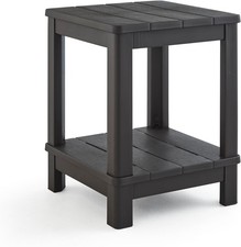 Keter Deluxe Adirondack Side Table - Brown 
