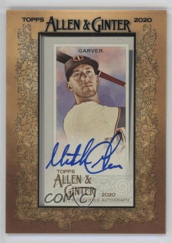 Mitch Garver #MA-MG 2020 Topps Allen & Ginter Mini Autographs card