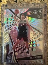 2023-24 Revolution #144 Jalen Wilson Avalanche Brooklyn Nets RC Rookie Card. rookie card picture