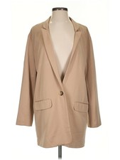 Halston Heritage Women Brown Blazer XS