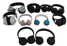 Lot of 10 Wireless Different Brands Headphones - Free Shipping.