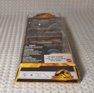 LOTTO Matchbox Jurassic World Dominion 2022 - 3 Confezioni Da 5 Pezzi (15 Macchine Totali)