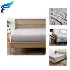 Fitted Bottom Sheet King Size - 1800 Microfiber - Ultra-Soft Hotel Luxury - ...