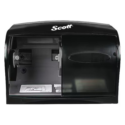 Scott 09604 Scott Single Roll Toilet Paper Dispenser (09604), Black, 11.0'' X