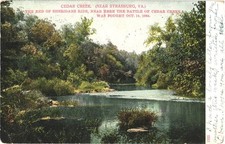 Postal de colección Strasburg Virginia Cedar Creek The End of Sheridans Ride