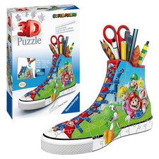 Ravensburger - Super Mario Sneaker - 3D Jigsaw Puzzle - Build a Full-Size Sneake