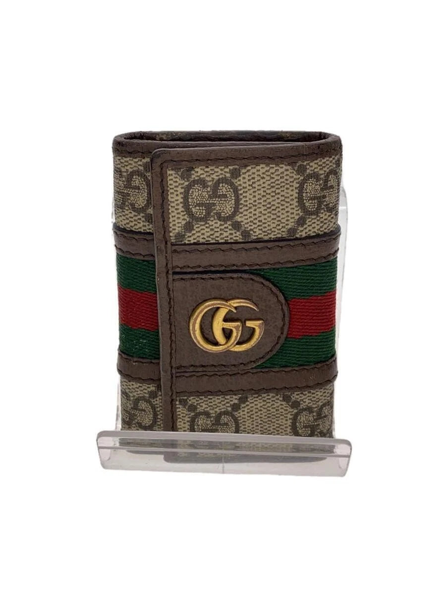 Authentique étui à clés Gucci couleur marron G mode formelle suprême pour homme