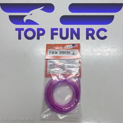 ROBART 169 AIR RETRACT PRESSURE TUBING 5FT RED, 5FT BLUE 