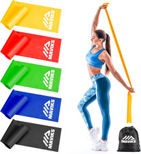 Exercise Resistance Bands for Working Out Set of 5 for Women and Men, Stretch Ba