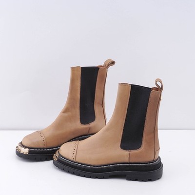 Sandro Paris Damenschuhe Größe 37 Leder-Chelsea-Stiefel SFACH00498 UVP: 365 Euro