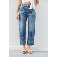 Moussy Vintage Orin JW Tapered Straight Jeans Sz 27 High Rise Ankle Crop